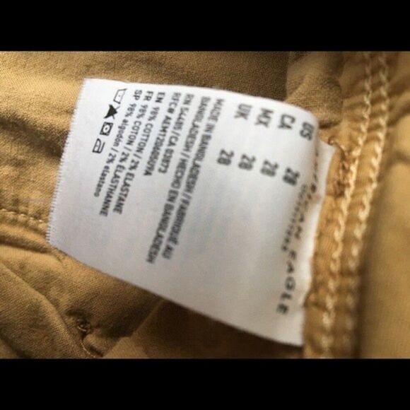 American Eagle next level flex shorts men’s 28 youth khaki tan aeo pocket - Picture 10 of 16